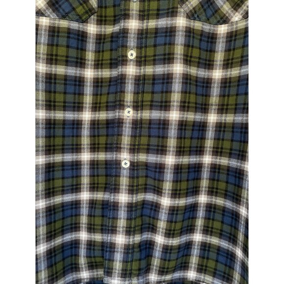 Pendleton WOOLENMILLS Wool Flannel Shirt Size XXL  PLAID BLUE/GREEN - Picture 13 of 16